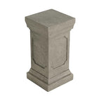 Christopher Knight Home Classic Square Flower Stand 19.25" Pedestal Plant Stand Indoor Outdoor Display Table for Ferns Orchids Sculptures with MGO Construction Brushed Finish, Light Gray - size: 19.25"