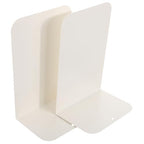 SEWACC 2Pcs Metal Bookends Minimalist Creative Book Stoppers for Office Home Study Strong Metal Shelves Organizer to Prevent Books from Falling