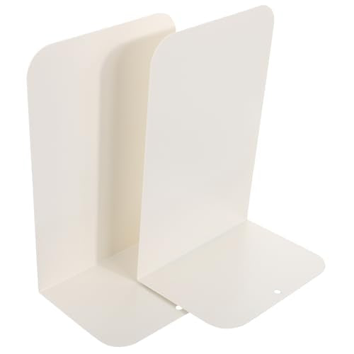 SEWACC 2Pcs Metal Bookends Minimalist Creative Book Stoppers for Office Home Study Strong Metal Shelves Organizer to Prevent Books from Falling