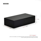 Oirlv Solid Wood Minimalism Style Jewelry Display Stand Showcase Jewelry Organizer Black Square Holder (SM05304) - color: SM05304