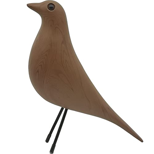 Mid-Century Home Décor House Bird - Office House Desk Dove Sculpture Pigeon Ornament Arts Gift Replica (Wood Color) - color: Wood Color
