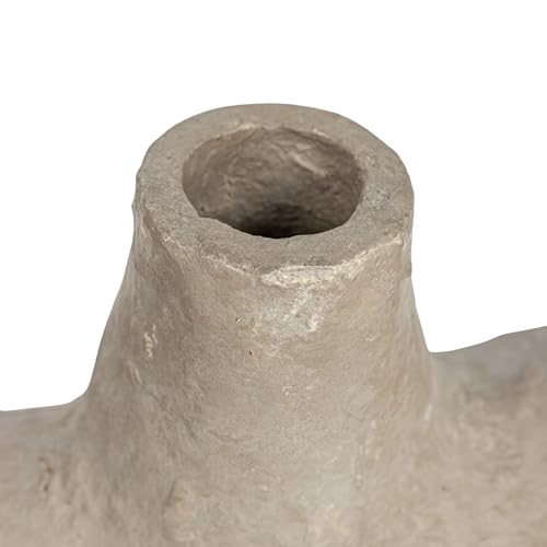 Bloomingville Grey Paper Mache Vase - color: Gray