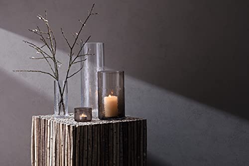 Wicker Vase H20cm Taupe - size: H20cm