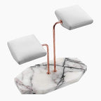LYS&LYX Watch stand watch display stand watch holder watch Handcrafted watch holder (2-white/rose/white) - color: white/rose/white