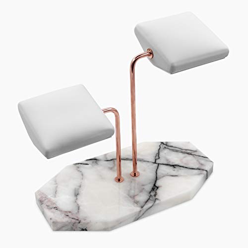 LYS&LYX Watch stand watch display stand watch holder watch Handcrafted watch holder (2-white/rose/white) - color: white/rose/white