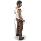 Plymor DSP-60W White Adjustable Doll Stand, fits 10, 11, 12, 13, and 14 inch Dolls or Action Figures, Waist is 2" - 2.5" wide, 5.5" - 7" around - color: White