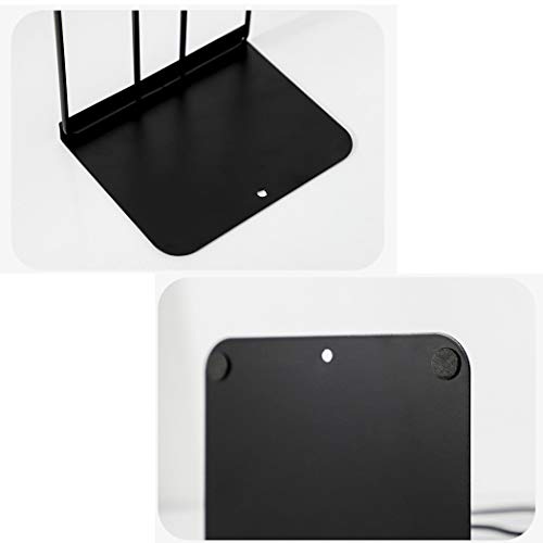 Minimalist Style Bookends Metal Adjustable Books Holder Stand Book Rack Desk Bookend - Curve, White - color: Curve, White