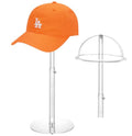 Adjustable Acrylic Hat Display Stand, 8"-16" Clear Domed Baseball Cap Rack, Height Adjustable Cowboy Hats Display, Durable Tabletop Hat Holder and Wig Stand for Closet, Vendors, Counter, Salons - size: Adjustable 8"-16" - 1 Pack