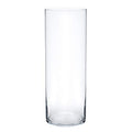 Royal Imports Flower Glass Vase Decorative Centerpiece for Home or Wedding - Cylinder Shape (4" Wide x 12" Tall, Clear) - size: 4" wide x 12" tall