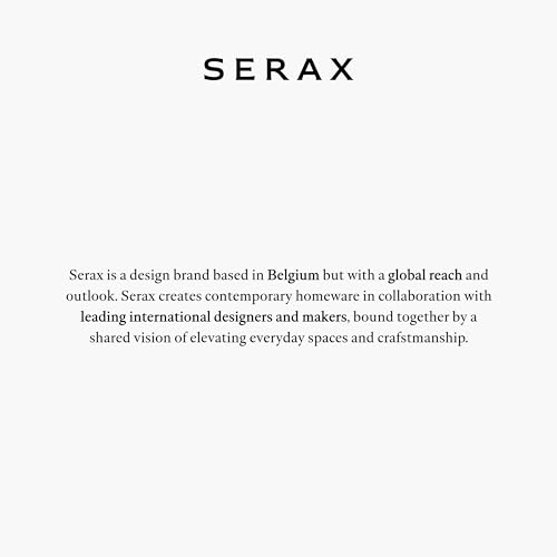 Serax Flower Vase | Marie by Marie Michielssen | Set of 6 | White Stoneware Home Decor Living Room for Coffee Table or Kitchen | Modern Entryway Table Decor or for Shelves | Unique Centerpiece Vases