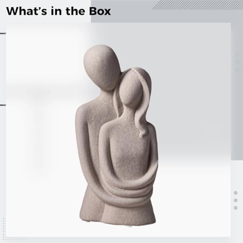 Modern Abstract Resin Figurine, Minimalist Thinker Statue for Living Room & Bedroom, Artistic Shelf Decor