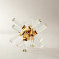 Z Gallerie Glass & Gold Decorative Object