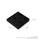 Oirlv Microfiber 4 Slots Jewelry Earring Display Tray Modular Customizable Jewelry Tray - style: P13702