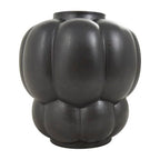 Deco 79 Ceramic Decorative Vase Wide Bubble Inspired Centerpiece Vase with Distressed Speckled Texturing, Flower Vase for Home Decoration 12" x 12" x 13", Black - size: 12" x 12" x 13"