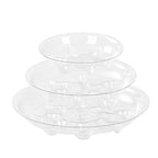 15 Pack Assorted Sizes 6 8 10 Inch Clear Thick Plastic Heavy Duty Sturdy Plant Saucer Drip Trays for pots, 5 Pieces of Each Size (Assorted Sizes 6'', 8'', 10'') - size: 6+8+10 INCH
