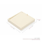 Oirlv Microfiber Jewelry Pendant Display Tray Jewelry Necklace Organizer Display Tray(Beige) - color: Necklaces P13408