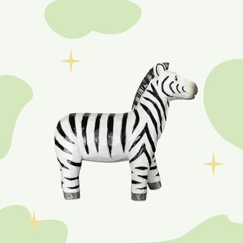 Zebra Statue Decor Wild Life Resin Zebra Figurine for DIY Fairy Garden Moss Landscape Crafts Party Decor, Great Gifts, Wildlife Animal Collection, Cake Topper, African Animal Sculptures Decor - color: Zebra