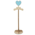 Alipis Child T Shirt Display: Wood Stand Shirt Rack - Portable Hanging Black - Baby Clothes Hanger Rack for Clothing Garment Retail Vendor - color: Khaki