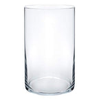 Royal Imports Flower Glass Vase Decorative Centerpiece for Home or Wedding - Cylinder Shape, 6" Tall, 3.5" Opening, Clear - size: 3" wide x 6" tall