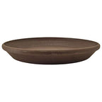 PSW Pot Collection AP30C 12-inch Plastic/Stone/Wood Composite Plant Saucer Drip Tray – No Drainage Hole (Drillable), Indoor/Outer Water Tray, Chocolate - color: Chocolate, size: 12-Inch