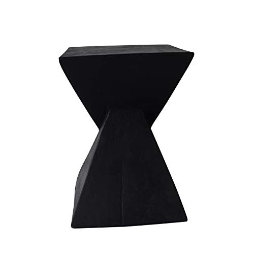 Christopher Knight Home Jerod Light-Weight Concrete Accent Table, Black - color: Black