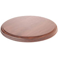 Plymor Solid Walnut Round Wood Display Base with Ogee Edge, 10.75" W x 10.75" D x 0.75" H - size: 10.75" x 10.75" x 0.75"