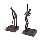 Danya B ZI16003 Golfers Iron Bookend Set – Golf Home Decor and Office Décor - Great Gift Idea for Golf Lovers