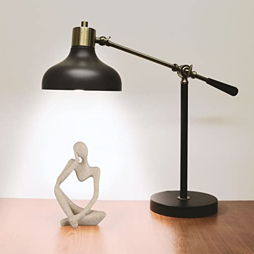 Sandstone Resin Thinker Style Abstract Sculpture Statue Collectible Figurines Home Office Bookshelf Desktop Decor(Small Sandstone,Left) - color: Small Sandstone, size: Left 1pc