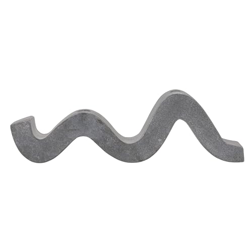 Bloomingville Marble Wave Double Taper Candle Holder, Grey - color: Gray