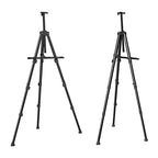 Easels for Painting Canvas, Aredy 66" Art Easel for Drawing, Portable Painting Easel Stand, Metal Table Top Easel (2 Pack) - style: 2 Pack