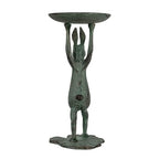 Creative Co-Op Cast Iron Bunny Rabbit Pillar Candle Holder (Holds 3 Inch Pillar Candle), Patina Finish - color: Patina