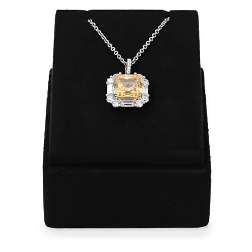 Microfiber Jewelry Pendant Display Stand Jewelry Necklace Organizer Display Stand (Black) - size: 2.36" x 2.83" x 2.17"