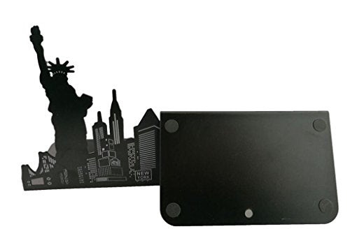 One Pair Fashion Modern Landmark Theme Style Thickening Iron Library School Metal Bookends Book End Perfect Mother's Day Gift (New York Statue) - color: Statue of Liberty