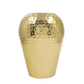 Hosley's 10" High Gold Finish Hammered Metal Vase – Elegant Gift for Floral Arrangements, Weddings, Special Events, Aromatherapy, Spa, Reiki, Meditation - color: Gold