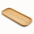 Bamboo Vanity Tray, Bathroom Counter Tray, Toilet Tank Tray, Bathroom Tray for Organizing and Home Decor, 11.8 x 5.1 x 0.8 inch - size: 11.8" x 5.1" x 0.8"