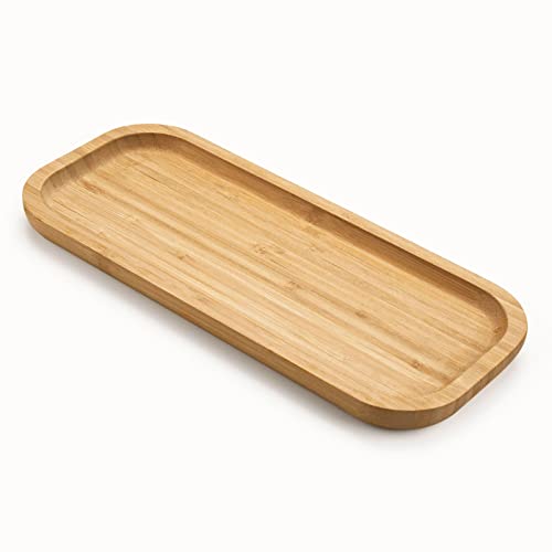 Bamboo Vanity Tray, Bathroom Counter Tray, Toilet Tank Tray, Bathroom Tray for Organizing and Home Decor, 11.8 x 5.1 x 0.8 inch - size: 11.8" x 5.1" x 0.8"