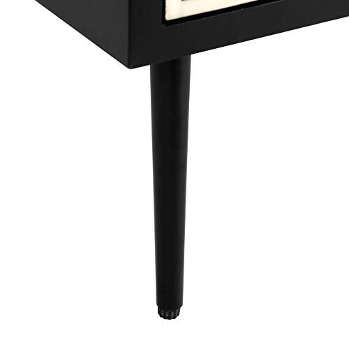 Safavieh Couture Tessie Black Bone Inlay 2-drawer Storage Nightstand