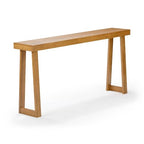 Plank+Beam Solid Wood Console Table, 66 Inch, Sofa Table, Narrow Entryway Table for Hallway, Behind The Couch, Living Room, Foyer, Easy Assembly, Pecan - color: Pecan, size: 66" Console Table