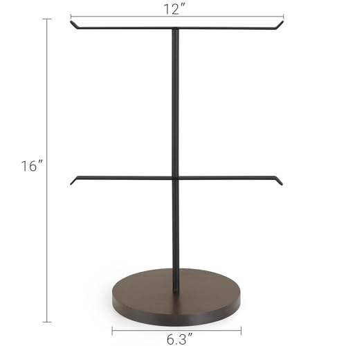Mkono Medal Hanger Display, Metal Medal Holder, Race Award Medals Display Stand for Running, Sports, Marathon, Wrestling, Taekwondo, Wood and Iron Material, 12x16 Inches
