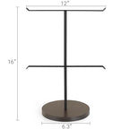 Mkono Medal Hanger Display, Metal Medal Holder, Race Award Medals Display Stand for Running, Sports, Marathon, Wrestling, Taekwondo, Wood and Iron Material, 12x16 Inches
