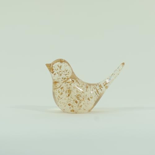 Birds Statues Home Decor Figurine - Modern Style Sculpture Decorative Ornaments for Living Room, Bedroom, Office Desktop, Cabinets - color: Gold