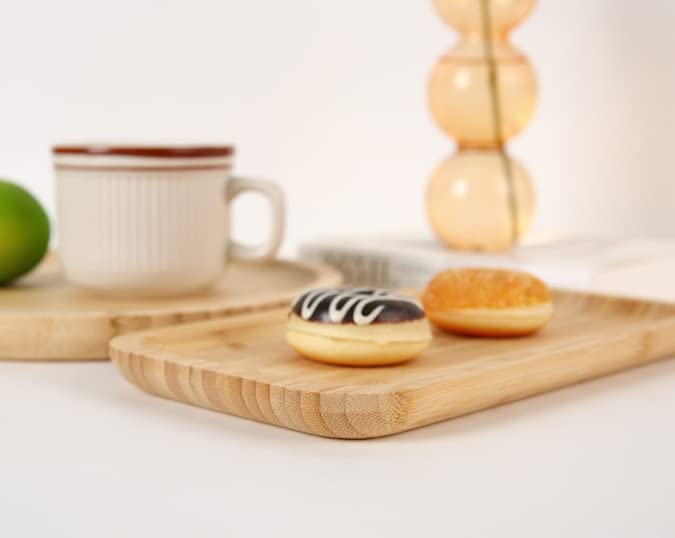 Bamboo Vanity Tray, Bathroom Counter Tray, Toilet Tank Tray, Bathroom Tray for Organizing and Home Decor, 7.9 x 5.1 x 0.8 inch - size: 7.9" x 5.1" x 0.8"