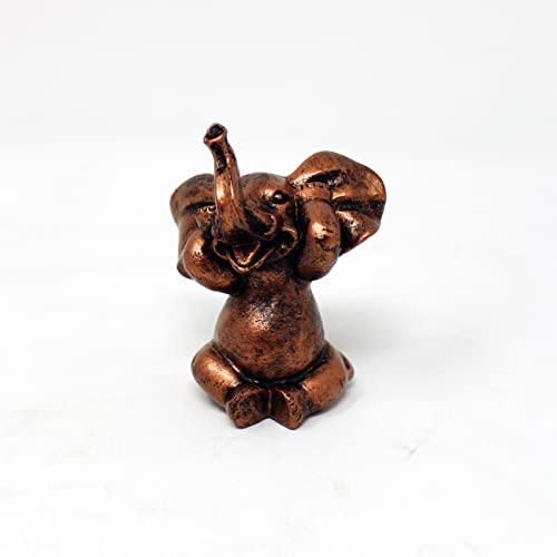 Nature's Mark 3 Baby Elephants See No Evil Hear No Evil Resin Statue Figurine Home Decorative Accent Decor