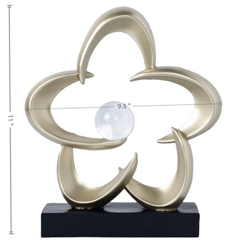 Abstract Sculpture Art Home Decor Accents Modern Decorative Objects for Living Room Shelf Coffee Table TV Stand Cabinet Office Decor Accents (Gold A) - color: Gold a