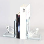 Bookends Decorative Bookend Crystal Diamond Book Ends Light Luxury Hold Books Bookends Villa Showcase Book Stoppers Desk Book Organizer