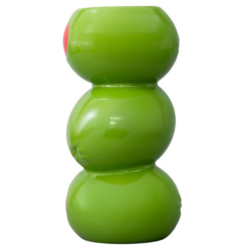 ban.do Decorative Ceramic Vase for Centerpiece, Tall Novelty Olive Vase for Home/Kitchen/Bar Cart (Olives)