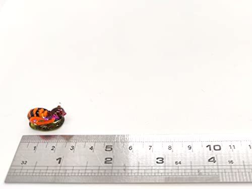 Rare Snail Micro Tiny Hand Blown Glass Art Figurines Animals Collectible Gift Home Décor (Multi-Color) - color: Multicolor
