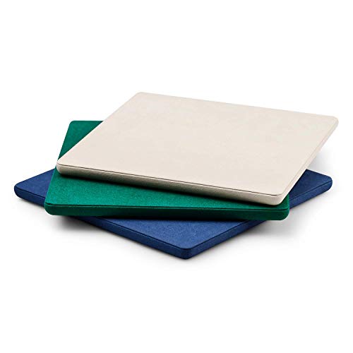 Oirlv Top Microfiber Jewelry Tray Square Nightstand Organizer Rings Earrings Necklace Trinket Storage Tray Showcase Jewelry Display (Blue) - color: Blue