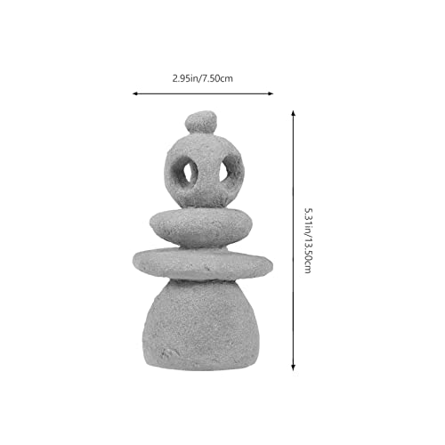 GANAZONO Simulated Rockery Stone 1.69 Inch Sandstone Sculpture for Bonsai and Zen Rock Garden Decor Stacking Stones Accent for Home and Micro Landscape