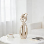 Modern Abstract Couple Statue, Kissing Lovers Sculpture Figurine for Home Decor Living Room Bedroom Bookshelf Office, Gift for Wedding Anniversaries, Love Decor Ornament for Valentines - Style B - style: Style B